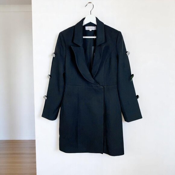NWT Elliatt Lois Blazer Mini Dress in Black - Picture 2 of 6